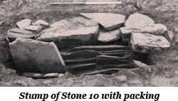 The stump of Stone 10 in its socket