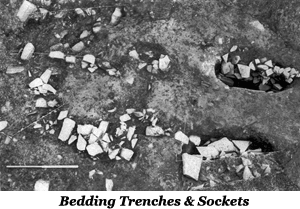 Bedding trenches and sockets